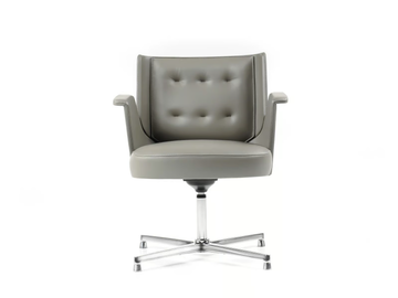 EMBRASSE - With 4-spoke base leather easy chair by ESTEL GROUP - view 3